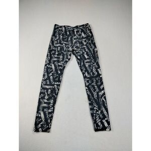 Nike Leggings Women's Medium Leg A See Black White Print Athleisure (841037-100)
